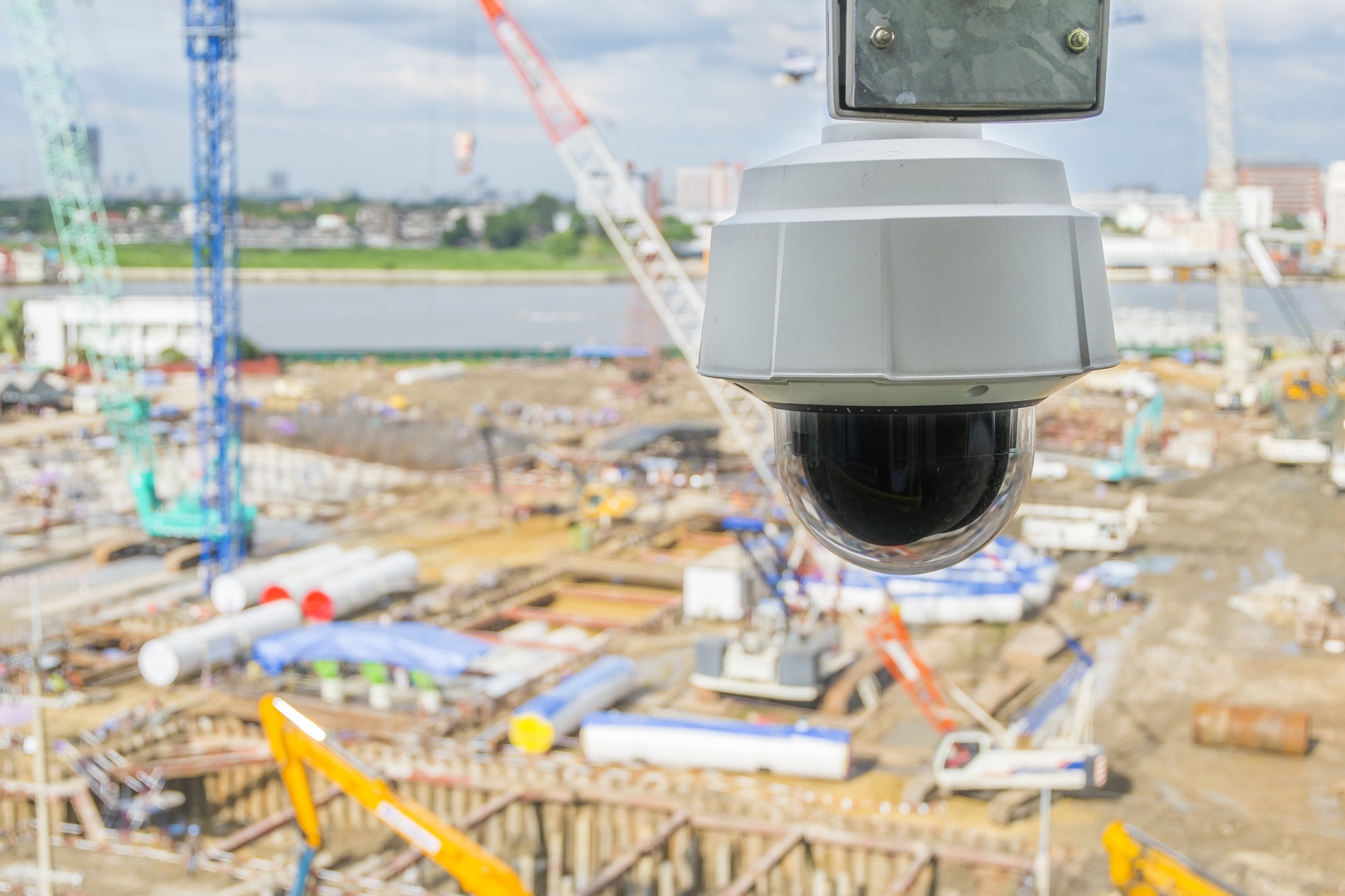 Dome type outdoor cctv camera